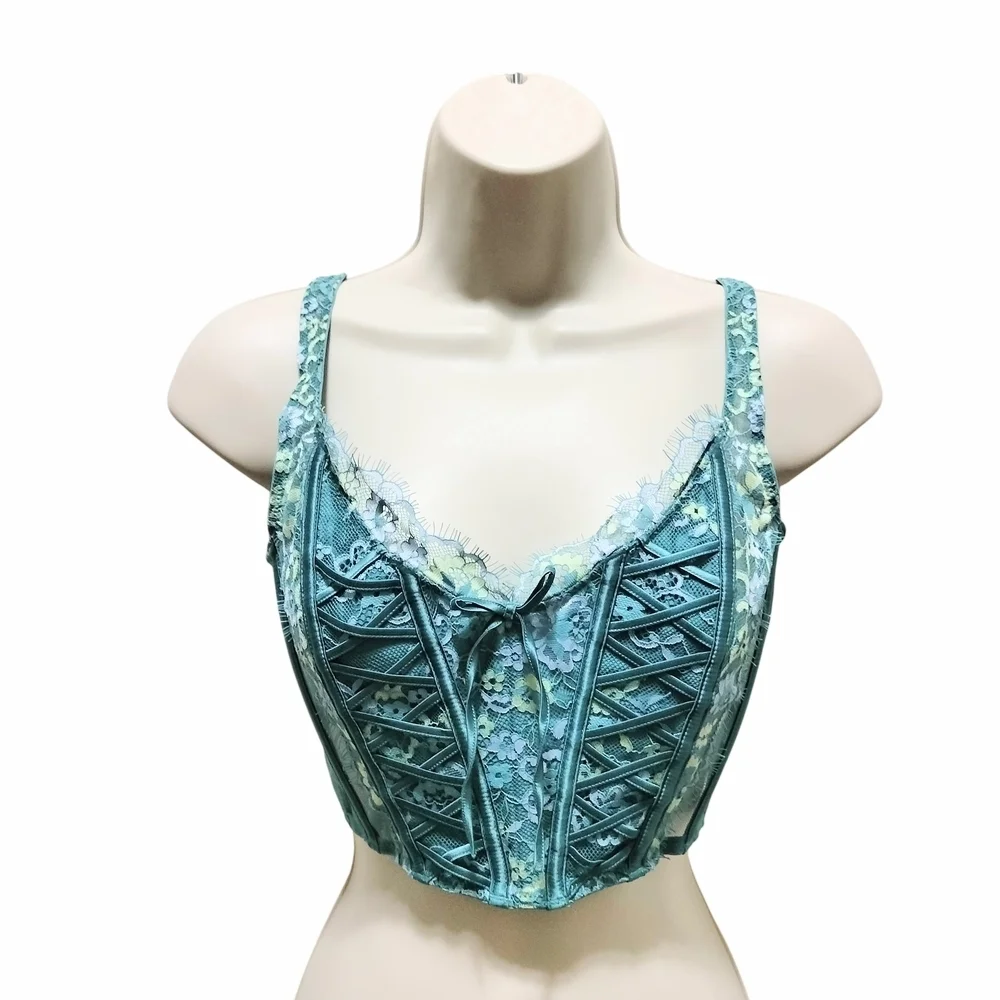 Victoria's Secret Dream Angels Unlined Lace-Up Corset Top